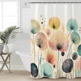thumbnail image 2 of 72x78 Inch Shower Curtain Vintage Spring Floral Bathroom Decor Waterproof Fabric Bathtub Bath Curtains Decorative Summer Botanical Abstract Art Extra Long Shower Curtain Set with Hooks, 2 of 6