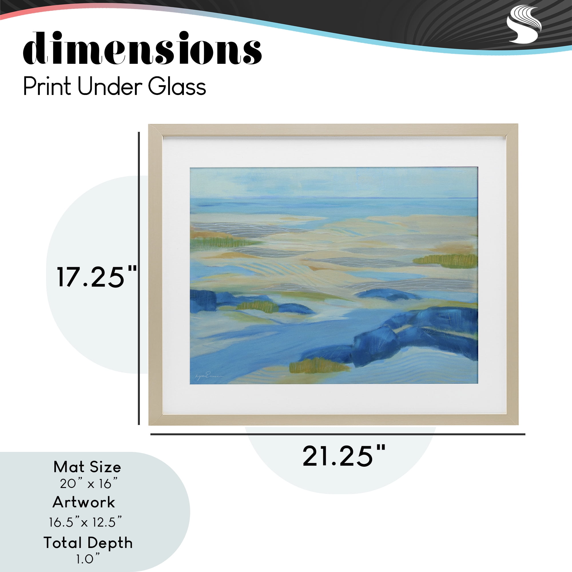 Stupell Industries Coastal Walk Among Dunes Birch Framed Print Under Glass, design by Lynn Ericson Fine Art