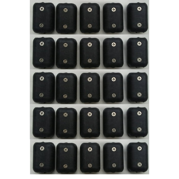 E-Z-TY 5/8 Inch Double OT Reusable Rope Clamp Black 25 Pack