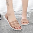 thumbnail image 1 of Sandalias de estilo nuevo de verano 2021, zapatos planos de playa para mujer, sandalias de plástico para la playa, zapatos de gelatina de cristal a la moda para mujer Summer40 Gao Jinjia LED, 1 of 2