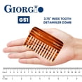 thumbnail image 3 of 3.75" Handmade Wide Tooth Detangling Pocket Comb, 3 of 19