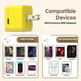 thumbnail image 6 of PortoUno - 30W Fast Charging, Side USB-C Port, Foldable Wall Adapter - Yellow, 6 of 6