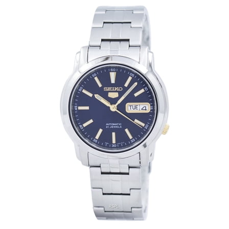 Seiko Men's Blue Dial Stainless Steel Watch SNKL79