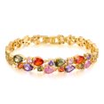 thumbnail image 1 of Pulsera de moda para mujer con detalles de piedras preciosas multicolores, 1 of 3