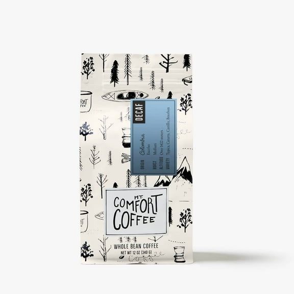 Mt. Comfort Coffee Decaf Medium Roast, 12 oz Bag