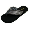 thumbnail image 2 of Women's Fashion Strap Casual Thongs Flat Flip Flop Light Weight Sparkling Sandal Flip Flops Slipper, 2 of 6