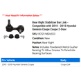 thumbnail image 2 of Rear Right Stabilizer Bar Link - Compatible with 2010 - 2015 Hyundai Genesis Coupe Coupe 2-Door 2011 2012 2013 2014, 2 of 2