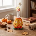 thumbnail image 5 of Sruoe Thanksgiving Day Desk Goose Outfits, 7 In Flowers and Golden Autumns Maple Leaves Set Goose Clothes, Desktop Goose Outfits, Costume Clothes for Table Decor Tabletop Goose Accessory Holiday, 5 of 6