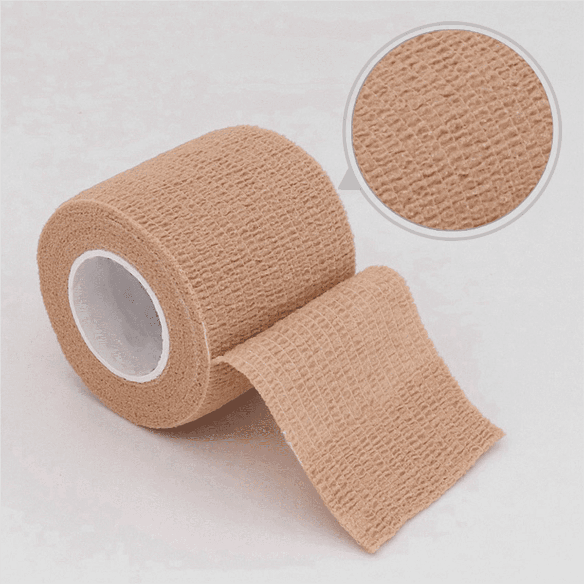 40pcs Beige Colorful Sport Self-Adhesive Elastic Bandage Wrap 4.5m Elastic Band for Knee Support Pad, Fingers