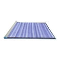 thumbnail image 2 of Ahgly Company Machine Washable Indoor Rectangle Abstract Blue Modern Area Rugs, 6' x 9', 2 of 4