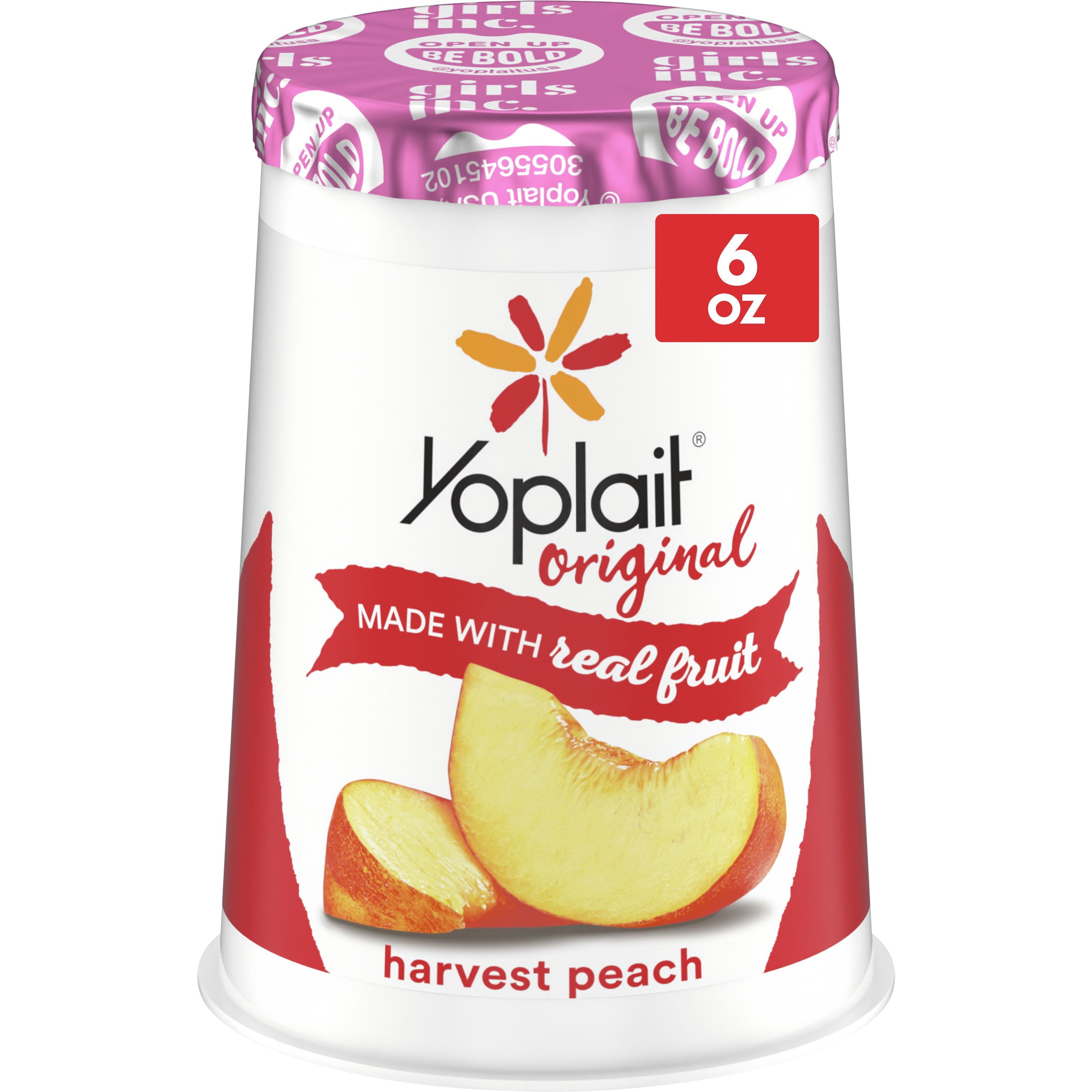 Yoplait Original, Harvest Peach Low Fat Yogurt, 6 oz