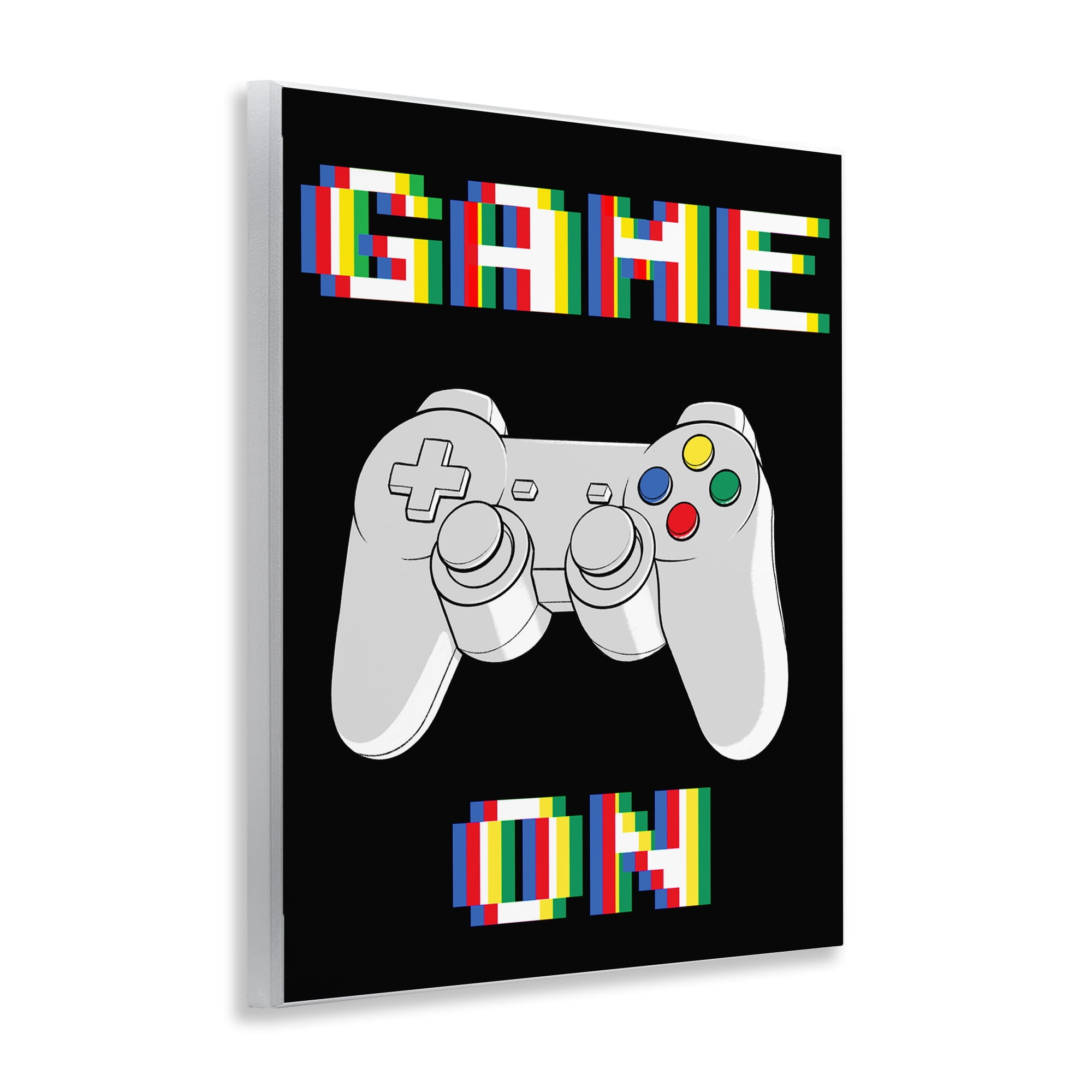 Stupell Industries Colorful Digital Game On Wall Plaque Art, design by Marcus Prime