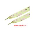 thumbnail image 2 of INSPIRE CHIC Fantasy Snow Gauze Transparent Shoelaces Tie Shoes Printing Shoelace 1 Pair Green 180cm/70.9'', 2 of 4
