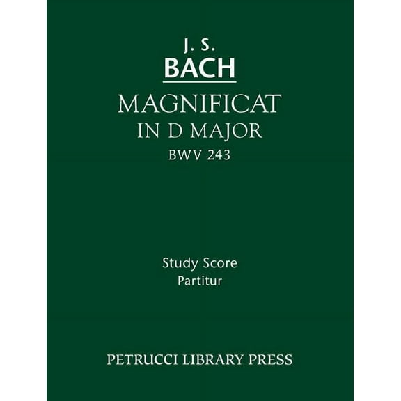 Magnificat in D major, BWV 243: Study score
