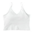 thumbnail image 4 of YUDTA Tank with Built In Bra for Women Camisole Plus Size Sports Bra Adjustable Athletic Tank Tops for Women Spring Tops for Plus Size Women 2025 Beach Tank Tops for Women Cupless Lingerie for Women, 4 of 5
