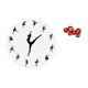 thumbnail image 5 of Reloj de pared,Reloj de pared con bailarina,reloj decorativo colgante.,Relojes de pared silenciosos Reloj decorativo de tiempo silencioso,Abanicos plegables festivos,Decoraciones de abanicos de, 5 of 8