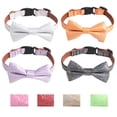 thumbnail image 3 of Universal Dog Collar - Comfortable Bowknot Pet Collar with Shiny Fabric for Puppy Elegance, 3 of 8