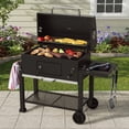 thumbnail image 3 of Expert Grill Charcoal Grill, 32 Inch Heavy Duty Charcoal Grill with Wheels, Black, 3 of 14
