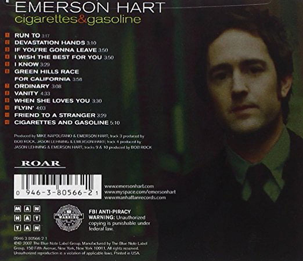 Emerson Hart - Cigarettes & Gasoline (CD) - image 2 of 2