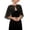 Black, variant on Women's Soft Chiffon Capelets Shawls and Wraps for Evening Wedding Cape Bole Cover Up