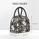 thumbnail image 2 of Disketp Skulls Roses Bolsa Térmica para Almuerzo, Lonchera con Abertura Amplia y Gran Capacidad, Organizador Reutilizable para Mujeres, Hombres y Adultos, 2 of 6