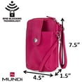 thumbnail image 5 of MUNDI Jacqui Vegan Leather RFID Women's Crossbody Cell Phone Purse Holder Wallet, 5 of 6