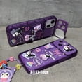 thumbnail image 3 of Funda Para Teléfono De Dibujos Animados Kuromi TPU Con Espejo De Labios , Con Muñeca 3D Función De Soporte , Para iPhone 7 , 8 , X , XS , XR , 11 , 12 , 13 , 14 Series, 3 of 4