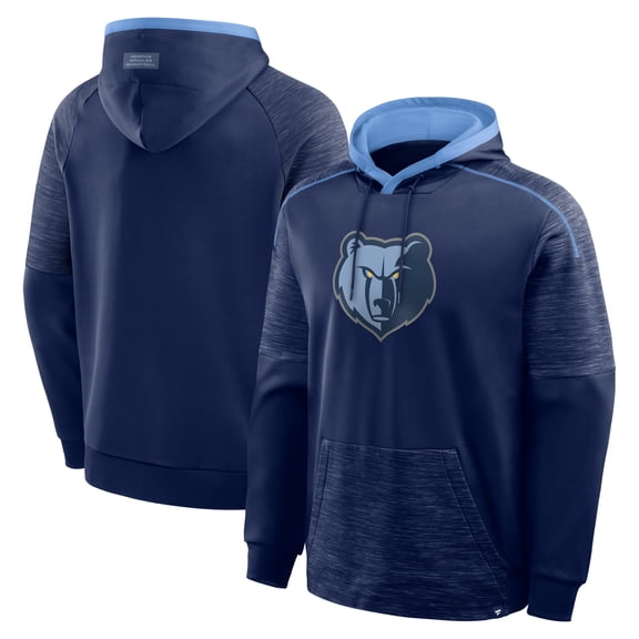 Men's Fanatics Navy Memphis Grizzlies Pick & Roll Defender Pullover Hoodie