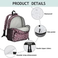 thumbnail image 4 of Leopard Print Backpack Backpack for School,Cute School Bag,Schoolbag with Adjustable Shoulder Straps & Padded Back,13.8"x11.4"x6", 4 of 6