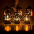 thumbnail image 2 of Halloween Decoration Small Oil Lamp Halloween Retro Laser Witch Pony Lantern SD39, 2 of 5