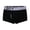 Black, variant on Mens Boxer Briefs, Quick-Dry Wicking Mid Waist Underwear, Breathable Stretch Athletic Sculpted No Show Trunk
