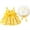 Yellow, variant on FYMNSI Baby Girl Clothes Summer Halter Backless Dress Casual Toddler Girls Flower Sundress with Hat 2-3T