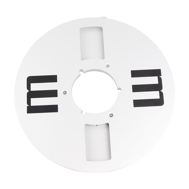 CARRETE DE RECOLECCIÓN DE CINTA DE SONIDO DE CARRETE ABIERTA, 1/4 10.5 PULGADAS DE CINTA VACIA REEL 4 Hoyos Aleació de aluminio Mecanizado Fino para Cintas de 1/4 de pulgada de pulgada