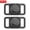 2 Black, variant on YUNOVA 2 Pack IP68 Waterproof Dog AirTag Holder, Ultra-Lightweight Silicone Pet Collar Case, Compatible with Apple AirTag, Anti-Lost GPS Tracking Accessories for Dogs