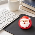 thumbnail image 5 of 3.15" Santa Claus Bun Squishy Toy, Soft Christmas Cookie Figure with Frosted Texture for Desk Decor & Party Favors, 5 of 5