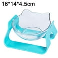 thumbnail image 2 of Cat Bowls Elevated Food and Water Bowl with Stand Anti Slip Cat Feeder Pet Feeder Bowls - Ocean Blue, 2 of 5