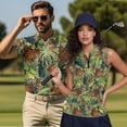 thumbnail image 2 of Jeiento Matching Golf Shirts for Couples Quick Dry Moisture Wicking Men's Short Sleeve Shirt Duck Camo Hunting Women's Sleeveless Tennis Tank Top Breathable Lightweight His and Hers Activewear Set, 2 of 7