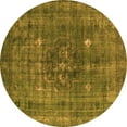 thumbnail image 1 of Ahgly Company Indoor Round Oriental Orange Industrial Area Rugs, 5' Round, 1 of 4