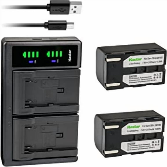 Kastar 2-Pack SB-LSM160 Battery and LTD2 USB Charger Replacement for Samsung SB-LSM80 SBLSM80, SB-LSM160 SBLSM160, SB-LSM320 SBLSM320 Battery