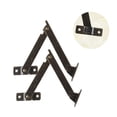 thumbnail image 3 of SHOWERORO 2Pcs Support Hinge Iron Coffee Smooth Movement Easy to Install Desk Hinges for Wood, 3 of 8