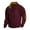 Wine, variant on HaoXianJian Men's Quarter Zip Up Sweaters Relaxed Fitted Lightweight Mock Neck Pullover Casual Color Block Golf Sweaters