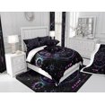 thumbnail image 4 of Luna Juego de Funda Nórdica Queen Size,Starry Galaxy Zodiac Constellation juego de cama, 4 of 8
