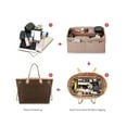thumbnail image 3 of Cosmetic Bags Felt Cloth Handbag Organizer Insert Bag Travel Inner Purse Portable Make up Organizer, 3 of 7
