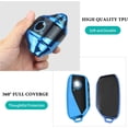 thumbnail image 4 of Key Fob Cover Compatible with BMW 2 3 5 7 Series X1 X5 X6 X7 iX i7 XM 2023-2025 Keychain Case Holder Protector,H-blue, 4 of 6