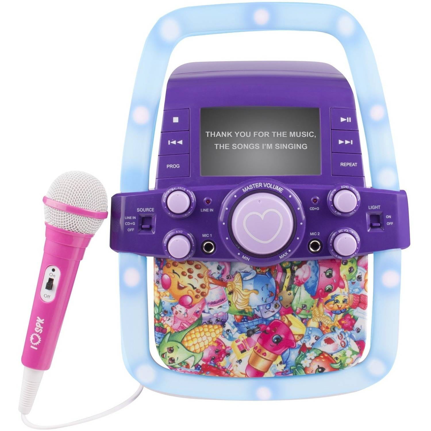 Shopkins Light up Karaoke with Screen