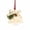 White, variant on Doghiosgha Tree‑Shaped Paper Christmas Hanging Tag with Bow Pinecone Pine Sprig, Holiday Gift Tag for Xmas Tree Wreath Holiday Party Decor, 3.5x3.9 Inch, White