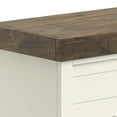 thumbnail image 4 of Bridgevine Home Washington 48 inch Fireplace with Mantel, No Assembly Required, Jasmine Whitewash and Barnwood Finish, 4 of 4