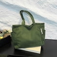 thumbnail image 5 of HUISZJ Corduroy Shoulder Bag, Large Capacity Tote Bag, Versatile Tote Handbag for Travel Commute Work (Green), 5 of 7