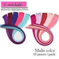 thumbnail image 2 of Highlights Straight Clip in Hair Extensions Heat-Resistant Synthetic Hair in Multiple Color, 2 of 6