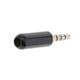 thumbnail image 3 of 6Pcs 4-Pole 3.5mm 1/8 " Adaptador de enchufe para auriculares Audio Negro + + Azul, 3 of 9